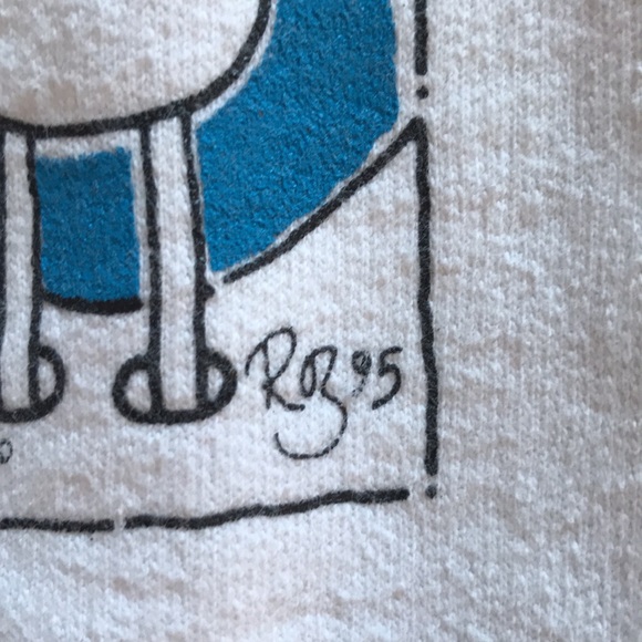 Vintage 90s Winter Christmas Kids Crewneck Sweater Medium - Picture 4 of 6